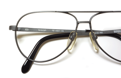 NIKON　ニコン　メンズ　廃盤FBフレーム　希少　度入（弱）メガネ